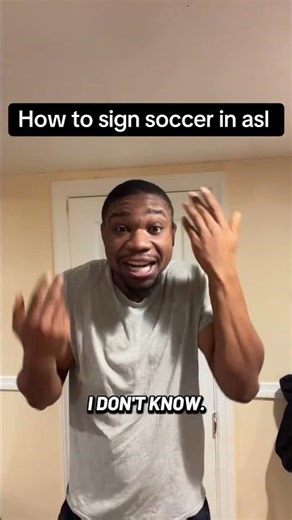 How to sign soccer in asl