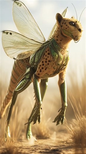 Cheetah + Grasshopper Hybrid | The Fastest Monster Alive #hybridanimals #cheetah #grasshopper