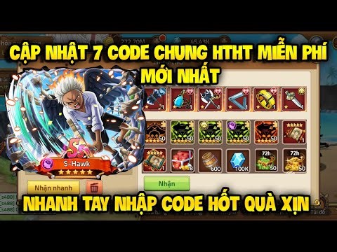 Cập Nhật 7 Code Huyền Thoại Hải Tặc Dùng Chung Mới Update | Sự Kiện Phát Giftcode ALL Toàn Sever