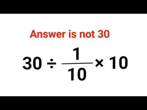 30÷1/10×10 The answer is not 30. Many got it wrong! Ukraine Math Test #math #percentages #ukraine