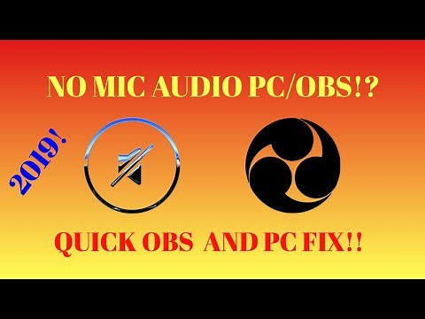 How to FIX no mic audio PC/STREAMLABS OBS IN 3 MINUTES!