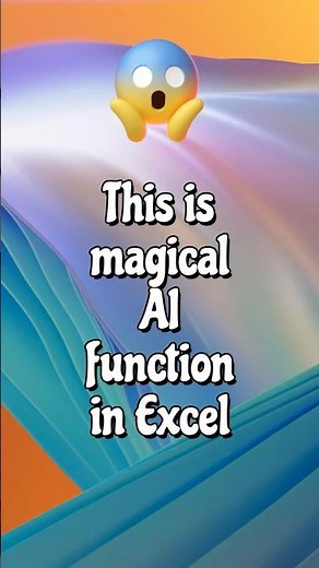 Format data in Excel with this magic AI Function in Seconds 🤯