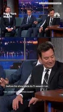Late-night hosts reunite with Colbert before final show