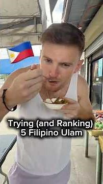 Trying (and Ranking) 5 Filipino Ulam 🇵🇭 #philippines #filipino #filipinofood #fyp