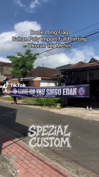 Custom Arema Flags: Full Printing Available