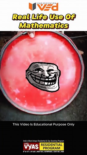 52K reactions · 4.5K shares | Real Life Use of MATHEMATICS #shorts #maths #mathematics #science #physics #vyasedification #experiment #physicsexperiment #experiment #explore #fyp #shortstrending #shortsfeed #shortsviral #trendingshorts | Vyas Edification Kota | Facebook