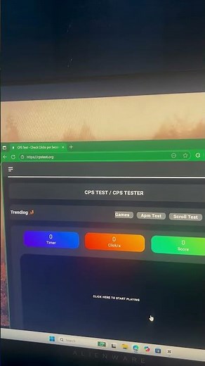 Test your clicks per second. #tech #websites