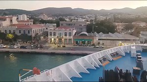 5.7K views · 57 reactions | Similar size ferry to the interislander. No billion dollar terminal required. Just a good skipper and a man with a whistle!!! At Chios, Samos, Greece | New Zealand Outdoors & Freedom Party | Facebook