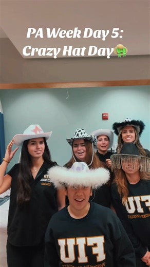 Our professor watched us film this 😭 #paweek #trending #viral #physicianassistant #physicianassociate #physicianassistantstudent #spiritweek #crazyhatday #whatsthatahat #wizardsofwaverlyplace