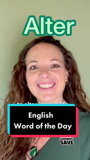 Learn the Word 'Alter' Today!