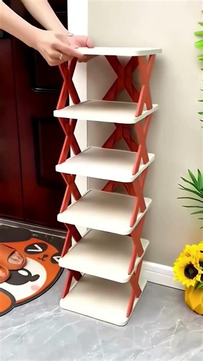 Stacking Shoe Rack Organizer! 🏠 Multi-tier & Narrow #ShoeStorage #HomeOrganization #SpaceSaver