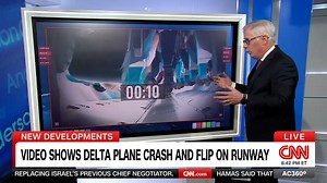18K views · 244 reactions | Frame by frame analysis of dramatic new video showing the crash, and rollover, of Delta Flight 4819 from CNN's Tom Foreman | Anderson Cooper 360 | Facebook