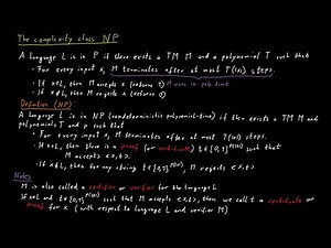 The Complexity Class NP