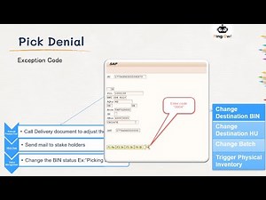 EWM Pick Denial and Exception Code
