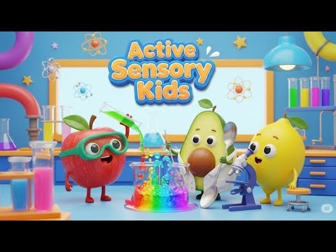 "Sensory Storytime: School Day 🍊🍓🥝📖 | Texture & Sound Combo - Active Sensory Kids