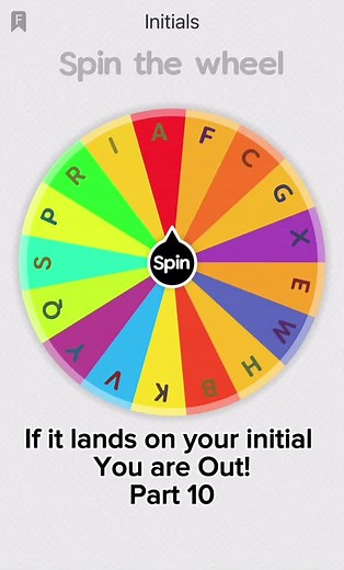 Part 10 #spinthewheel #initials