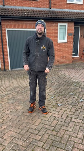 Starting a New Project Today Driveway to be installed with a Blockpaved Boarder with a Feature front with radius curved flower bed finishing off with a paved front door with Aco drainage Drop a comment below and follow like and share for more #fypシ゚ #uk #driveways #tarmac #landscaper | W F Construction