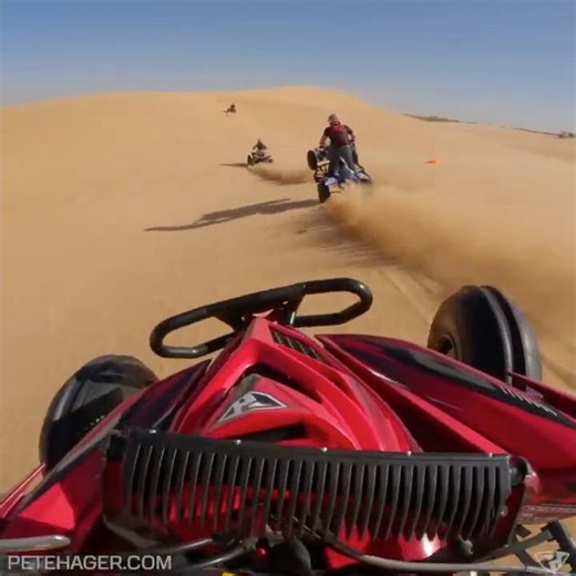 Raptor 700 and YFZ450R riding at Little Sahara