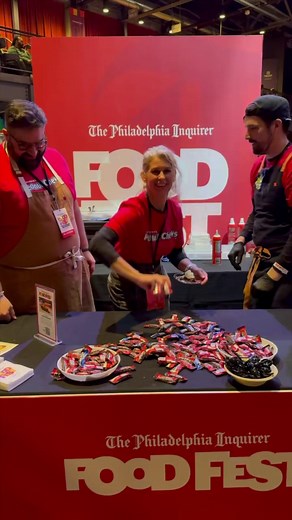 Peanut Chews turned the Food Fest into pure joy 🎉 Thank you to everyone who came out for the @phillyinquirer Food Fest. This partnership with Goldenberg’s Peanut Chews brought real Philly pride to the table and I loved sharing two dishes that showed how versatile this hometown favorite really is ❤️ . Peanut Chews Curry A coconut peanut korma that leans savory and bright. The molasses and dark chocolate in Goldenberg’s Peanut Chews melt right into the sauce for a warm, nutty, citrusy finish with