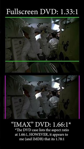 Apollo 13: "IMAX" vs Fullscreen - DVD Comparison