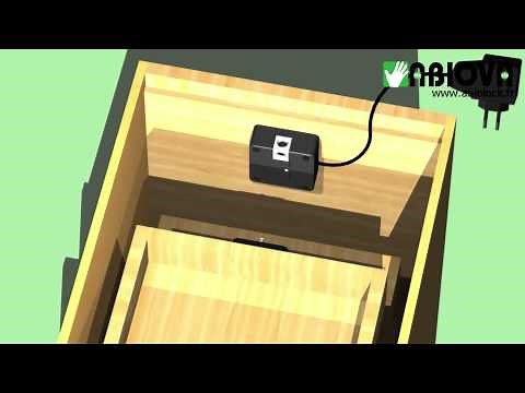 Serrure invisible pour meubles et tiroirs à badge RFID et Bluetooth | ABIOLOCK