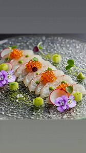19 reactions | Hamachi Crudo with Ponzu PearlsIngredients:- 8 oz...
