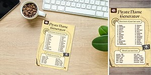 Printable Pirate Name Generator
