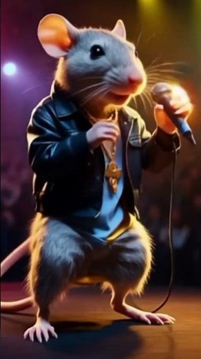 Rapper Rat Drops Bars on Stage 🔥🐭 | Funny AI Music Animation #RapBattle #AIAnimation #AnimalRapStar