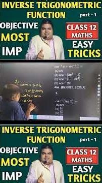 inverse trigonometric functions class 12 objective pratilom trikonamitiy falan part 1