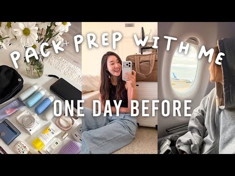 Travel Day Vlog: Pack & Prep with Me + Airport Routine ✈️