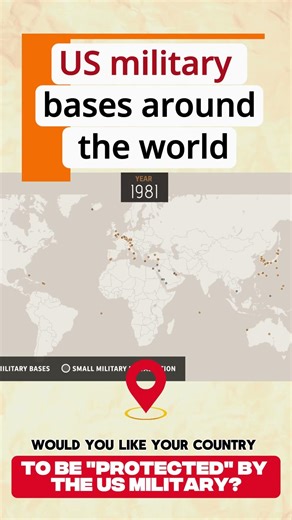 Mapped: Every Known U.S. Military Base Overseas #geographyshorts #map #mapanimation #maphistory