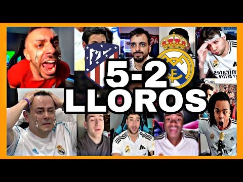 MEJORES REACCIONES y LLOROS MADRIDISTAS al REAL MADRID 2-5 ATLETICO MADRID