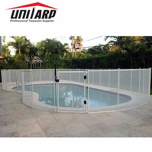 [Hot Item] High Safety Barriers for Pool Fence, Removable Mesh Pool Fence, Swimming Pool Fence