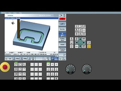 How to do Profile milling in Siemens cnc controller.- Contour milling programming in SINUMERIK