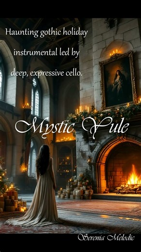 Mystic Yule 🔥🕯️ | Haunting Cello & Crackling Fire Ambience #christmas #backgroundmusic