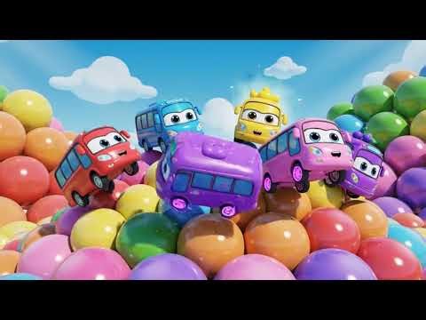 Five Funny Buses Dance | Educational Kids Song