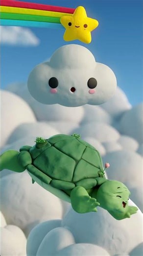 Happy World | Say Hi to Little Cloud! ☁️ #shorts #littlecloudhappyworld #yogurttimehappyworld