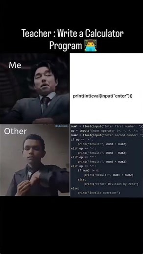 Write a calculator program in python #programming #datascience #pythontricks