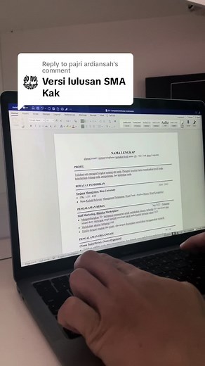 Contoh CV ATS Friendly untuk Lulusan SMA