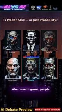 Is Wealth Skill — or Just Probability? | AI vs AI Debate