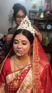 40 reactions · 4 comments | Bengali bridal look❤️❤️real bride ##Contact on : 8617793009 for booking and course related enquiry Studio :Sarmi's creation Location : Dhakuria Professional bridal makeup course by Sarmi's creation (Sarmi's Bridal Makeover)Training Classes Next session will be starting cooming soon admission going on for limited seats....those who r interested plz contact with me☎8617793009...or inbox | Sarmi's creation | Facebook