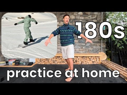 Snowboard 180s - Train at Home (FS Toes, BS Heels)