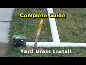 How to Install Yard Drain for Beginners