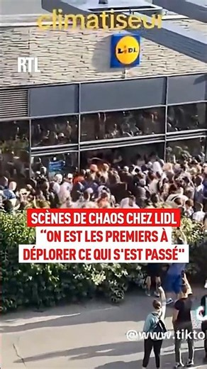 Scenes of chaos at Lidl: "We are the first to regret what happened"