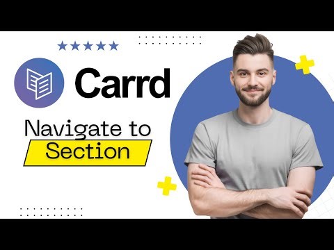 How to navigate to sections in carrd(2026)