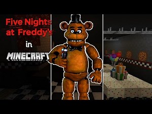 Building Freddy Fazbear's Pizzeria In Minecraft With Mods!