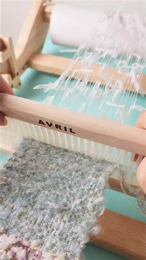【手織り】ファンシーヤーンで糸あそび✨ #ハンドメイド #handweaving #asmr