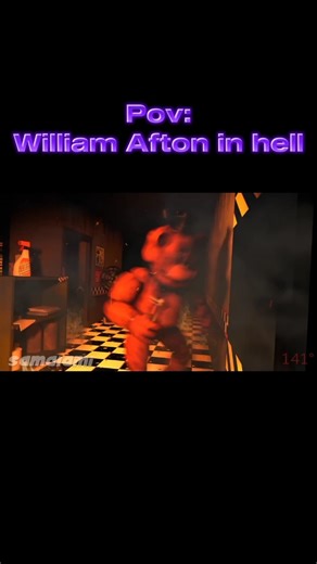 William Afton in hell 💀 #fnaf #fnafedit #fivenightsatfreddys #fnafmovie