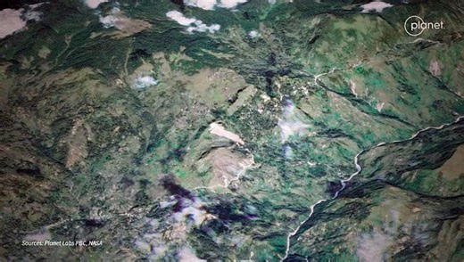 Animated map: Papua New Guinea landslide