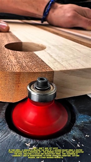 Perfect Edge Finishing Using Router Table | Smooth Wood Edge Technique.